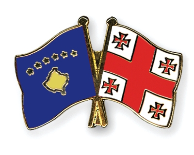 Fahnen Pins Kosovo Georgien