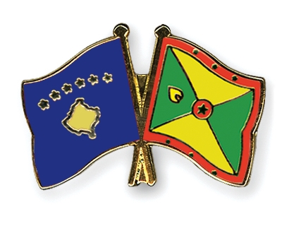 Fahnen Pins Kosovo Grenada