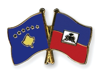 Fahnen Pins Kosovo Haiti