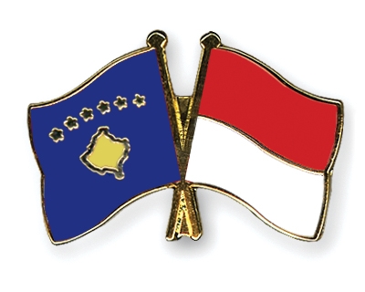 Fahnen Pins Kosovo Indonesien
