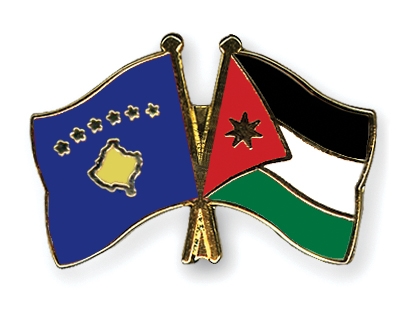 Fahnen Pins Kosovo Jordanien