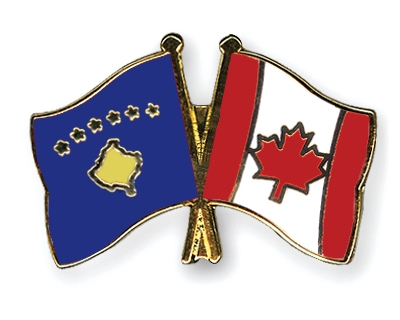 Fahnen Pins Kosovo Kanada