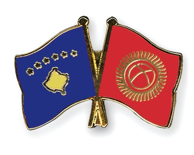 Fahnen Pins Kosovo Kirgisistan