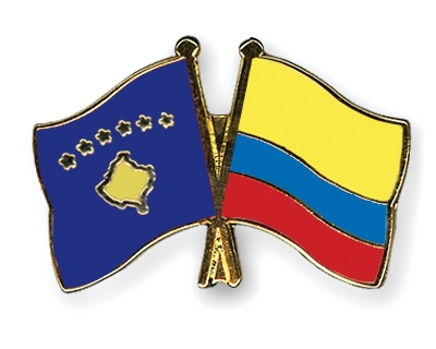Fahnen Pins Kosovo Kolumbien
