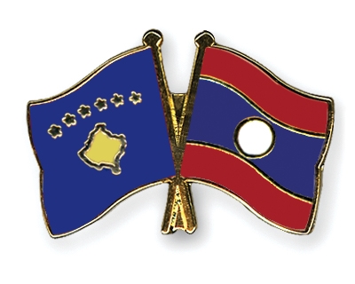 Fahnen Pins Kosovo Laos