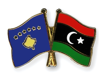 Fahnen Pins Kosovo Libyen