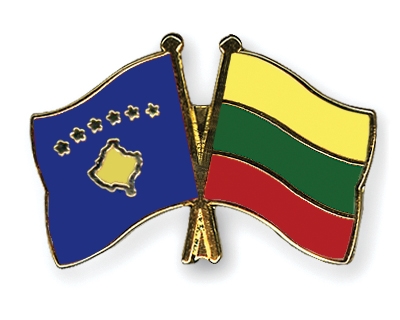 Fahnen Pins Kosovo Litauen
