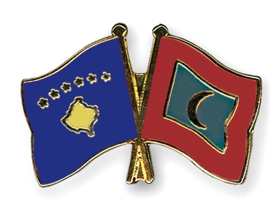 Fahnen Pins Kosovo Malediven