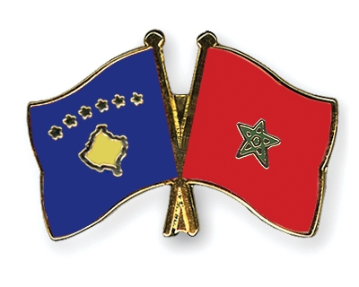 Fahnen Pins Kosovo Marokko