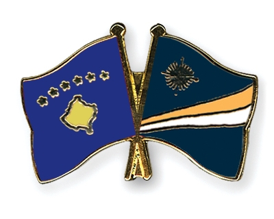 Fahnen Pins Kosovo Marshallinseln