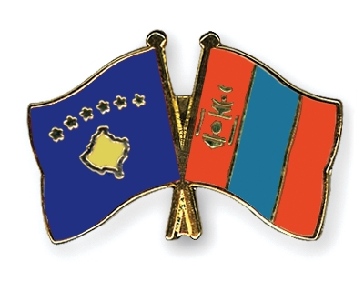 Fahnen Pins Kosovo Mongolei