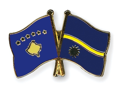 Fahnen Pins Kosovo Nauru
