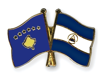 Fahnen Pins Kosovo Nicaragua
