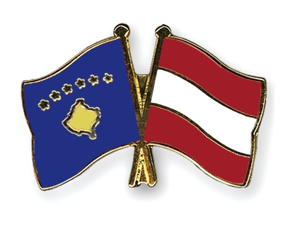 Fahnen Pins Kosovo sterreich