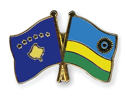 Fahnen Pins Kosovo Ruanda