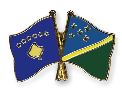 Fahnen Pins Kosovo Salomonen