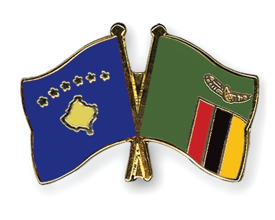 Fahnen Pins Kosovo Sambia