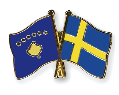 Fahnen Pins Kosovo Schweden