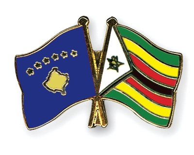 Fahnen Pins Kosovo Simbabwe