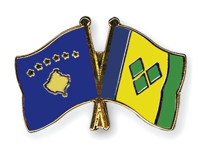 Fahnen Pins Kosovo St-Vincent-und-die-Grenadinen