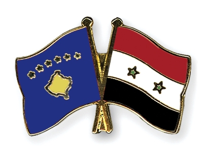 Fahnen Pins Kosovo Syrien