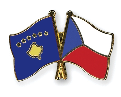 Fahnen Pins Kosovo Tschechische-Republik