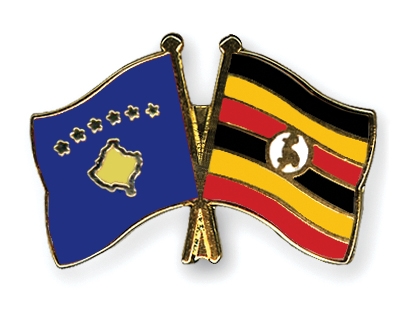 Fahnen Pins Kosovo Uganda
