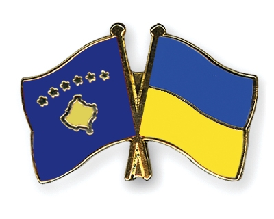 Fahnen Pins Kosovo Ukraine