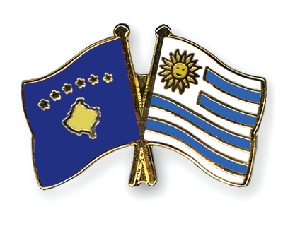 Fahnen Pins Kosovo Uruguay