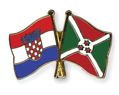 Fahnen Pins Kroatien Burundi