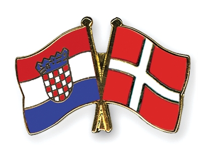 Fahnen Pins Kroatien Dnemark