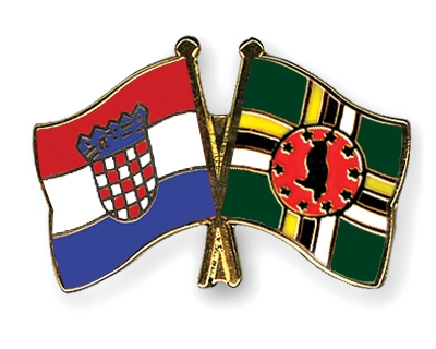 Fahnen Pins Kroatien Dominica