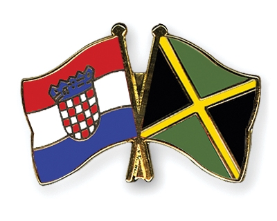 Fahnen Pins Kroatien Jamaika