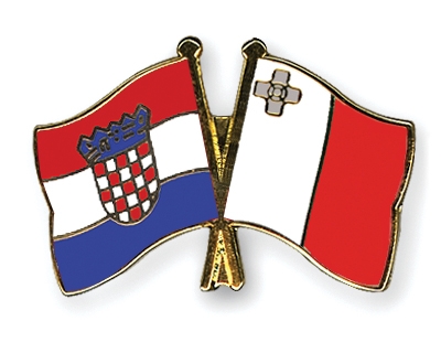 Fahnen Pins Kroatien Malta