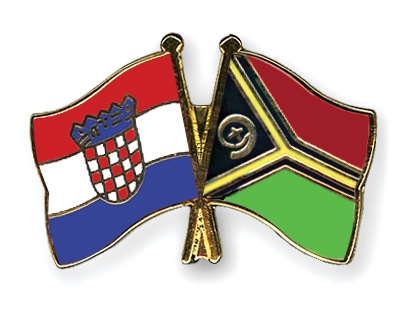 Fahnen Pins Kroatien Vanuatu