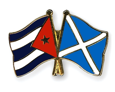 Fahnen Pins Kuba Schottland