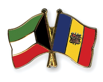 Fahnen Pins Kuwait Andorra