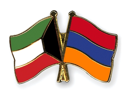 Fahnen Pins Kuwait Armenien