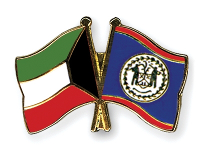 Fahnen Pins Kuwait Belize