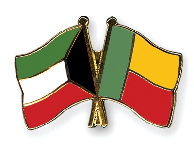 Fahnen Pins Kuwait Benin