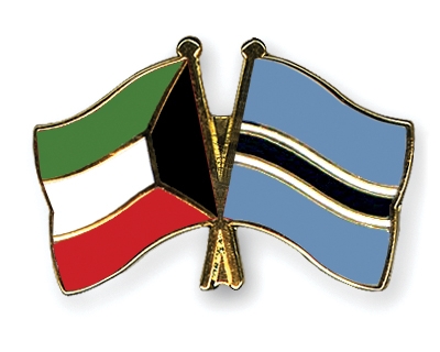 Fahnen Pins Kuwait Botsuana