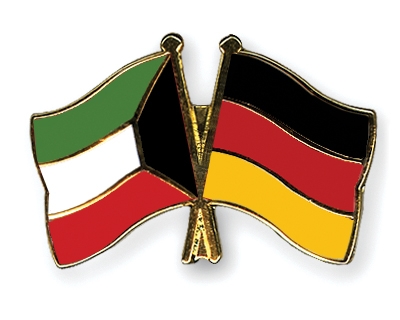 Fahnen Pins Kuwait Deutschland