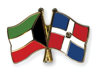 Fahnen Pins Kuwait Dominikanische-Republik