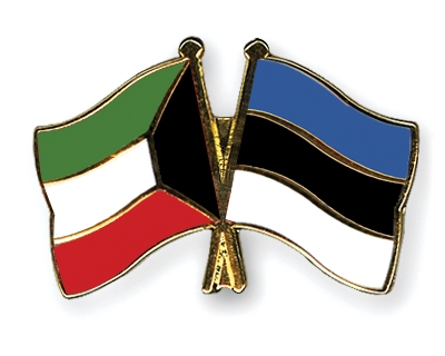Fahnen Pins Kuwait Estland