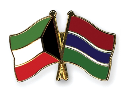 Fahnen Pins Kuwait Gambia