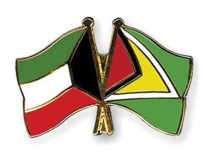 Fahnen Pins Kuwait Guyana