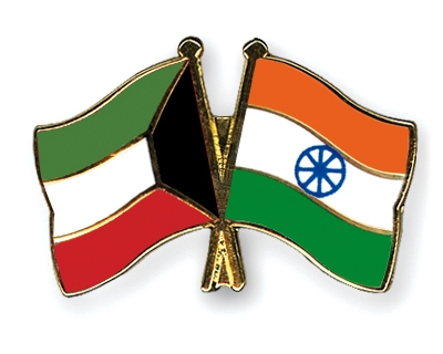 Fahnen Pins Kuwait Indien