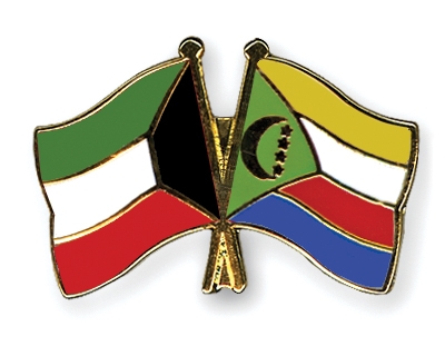 Fahnen Pins Kuwait Komoren