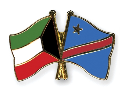 Fahnen Pins Kuwait Kongo-Demokratische-Republik
