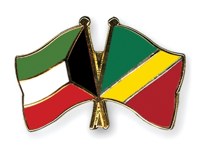 Fahnen Pins Kuwait Kongo-Republik